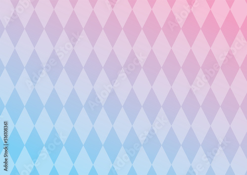 ダイヤ柄のメルヘンチックな背景(淡色)