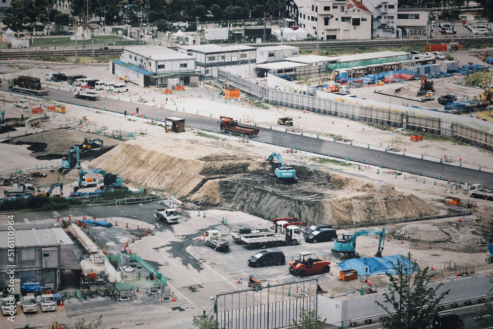 工事現場の風景 工事現場の風景