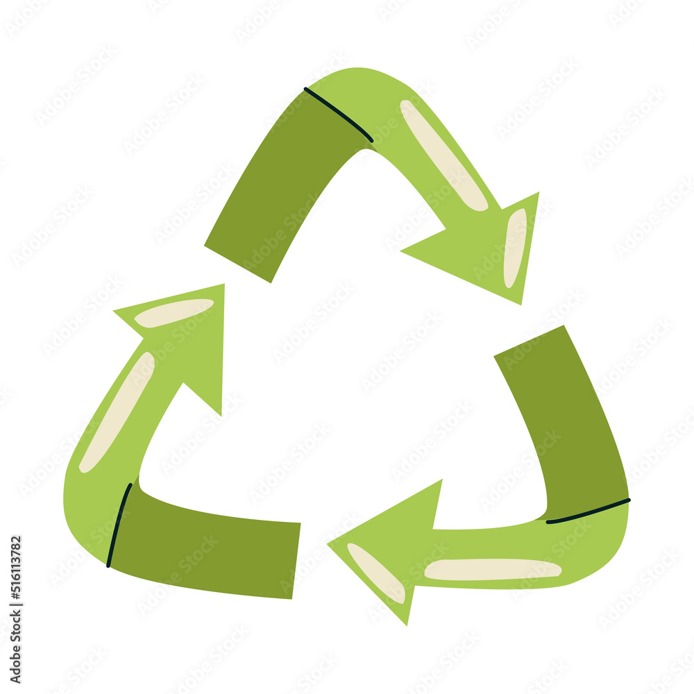 Obraz premium green recycle arrows