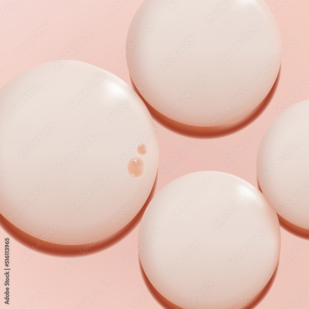 Vector Realistic Water Drops or Beauty and Cosmetics Clear Gel Element 3D Illustration in Pink for Poster, Book Cover or Advertisement Background. Vector Realistic Water Drops or Beauty and Cosmetics Clear Gel Element 3D Illustration in Pink for Poster, Book Cover or Advertisement Background.