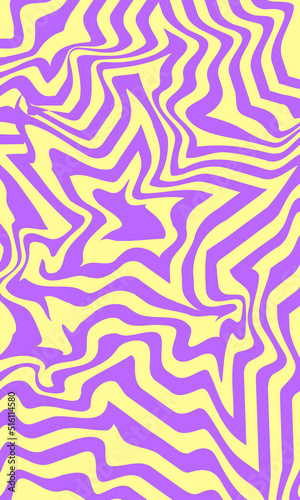 1970 Trippy and Wavy Swirl Pattern. Vintage Psychedelic. Hand-Drawn Vector Illustration. Seventies Style, Groovy Wallpaper, Print. Flat Design, Hippie Aesthetic. Y2K. 70s, 80s, 90s vibes.