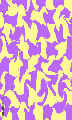 1970 Trippy and Wavy Swirl Pattern. Vintage Psychedelic. Hand-Drawn Vector Illustration. Seventies Style, Groovy Wallpaper, Print. Flat Design, Hippie Aesthetic. Y2K. 70s, 80s, 90s vibes.