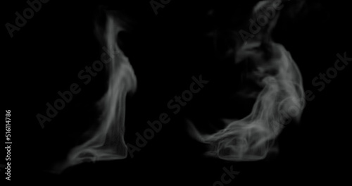 white hot food steam and smoke texture photo