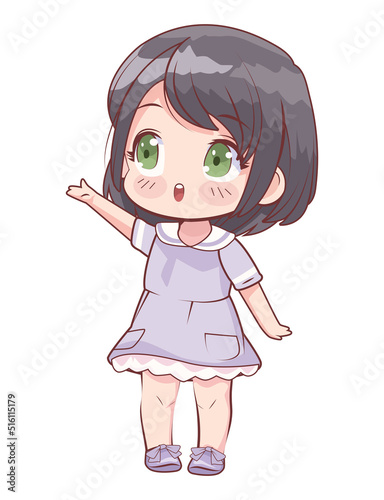 girl with black hair