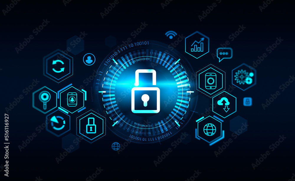 Data protection lock with diverse symbols and binary Data protection lock with diverse symbols and binary