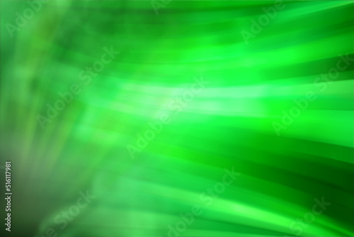 Abstract green background. Blurred background with curved lines blue tint.