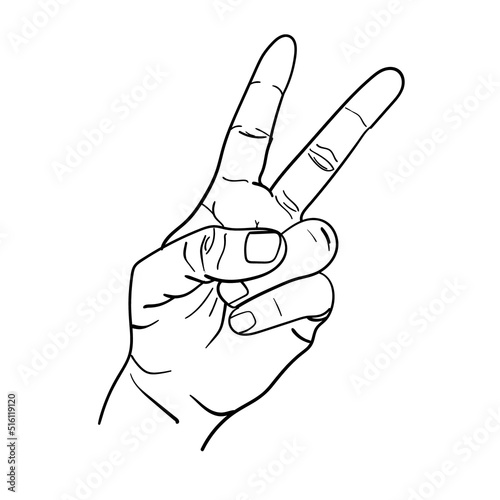 Illustration vector grafhic of hand, various symbols of the shape of the hand, perfect for expression demonstration presentations, okay hand, thumb hand, finger one, finger two