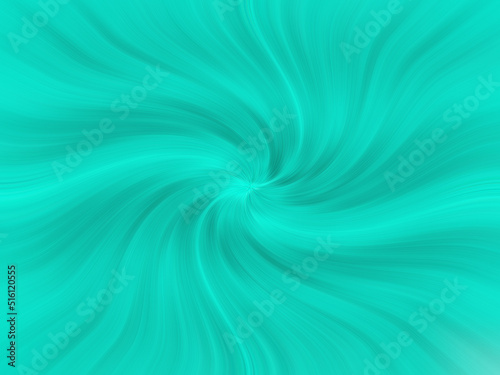 An abstract illustration in a turquoise flower illusive shape
