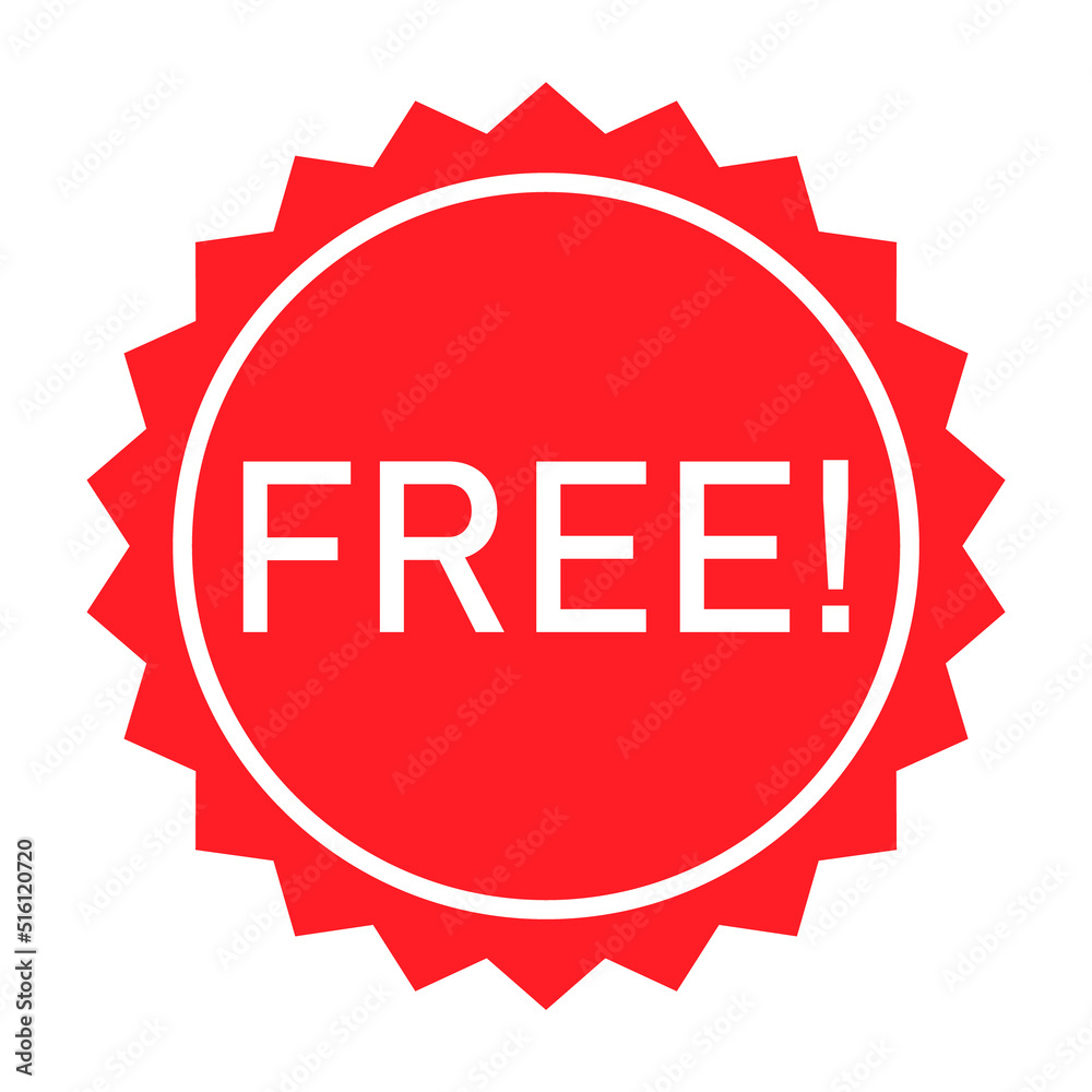 Free web button sign, promotion design label icon, gratis business vector illustration Free web button sign, promotion design label icon, gratis business vector illustration