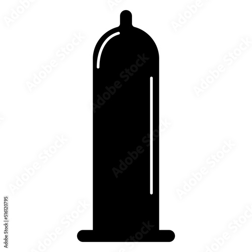 Condom icon, health protection rubber symbol, preventation web sign design vector illustration
