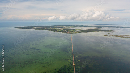 Islands in the north of Sri Lanka connected by a road. Jaffna. photo