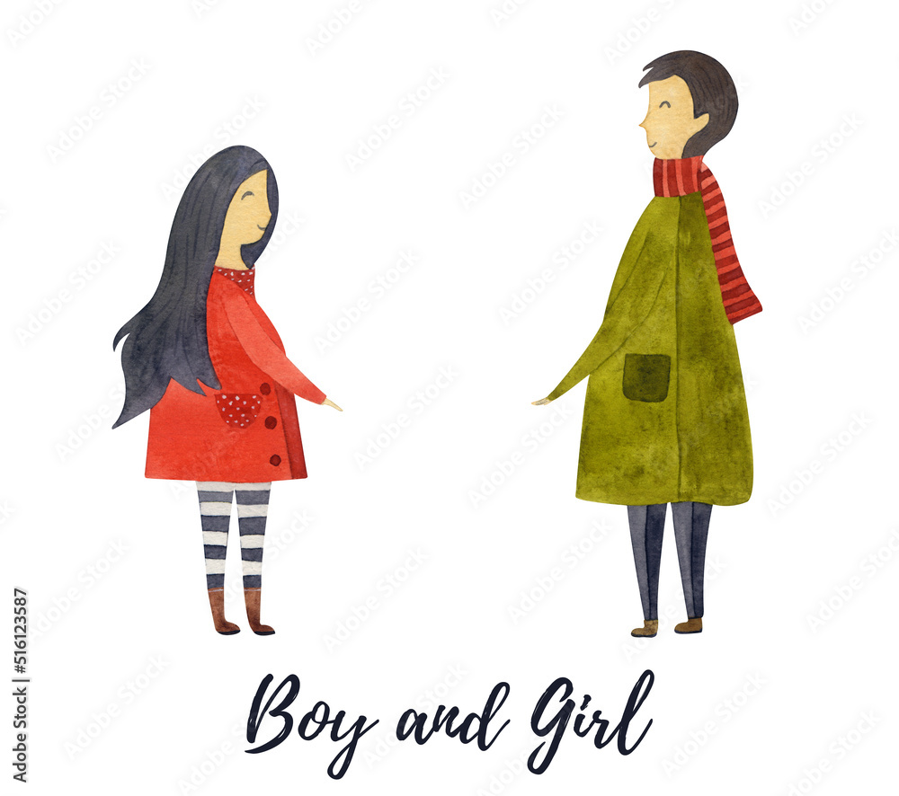 Printable Boy And Girl Figures