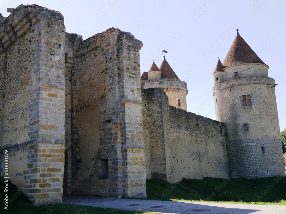 Château fort du XIIIème siècle à Blandy-les-Tours en Seine et Marne. France