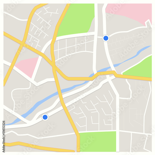city map for any kind of digital info graphics and print publication.
