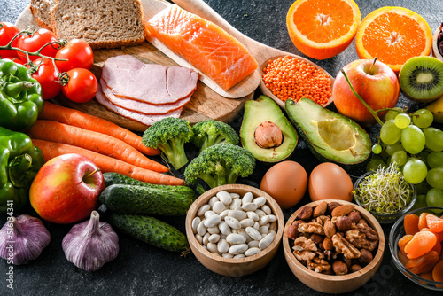 Wallpaper Mural Food products recommended for pregnancy. Healthy diet Torontodigital.ca