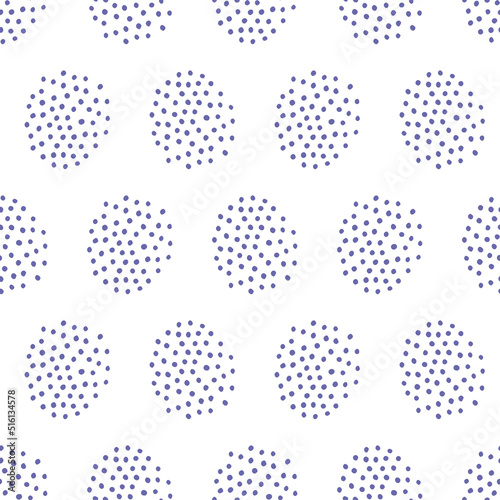 Group of very peri color small dots seamless pattern.
