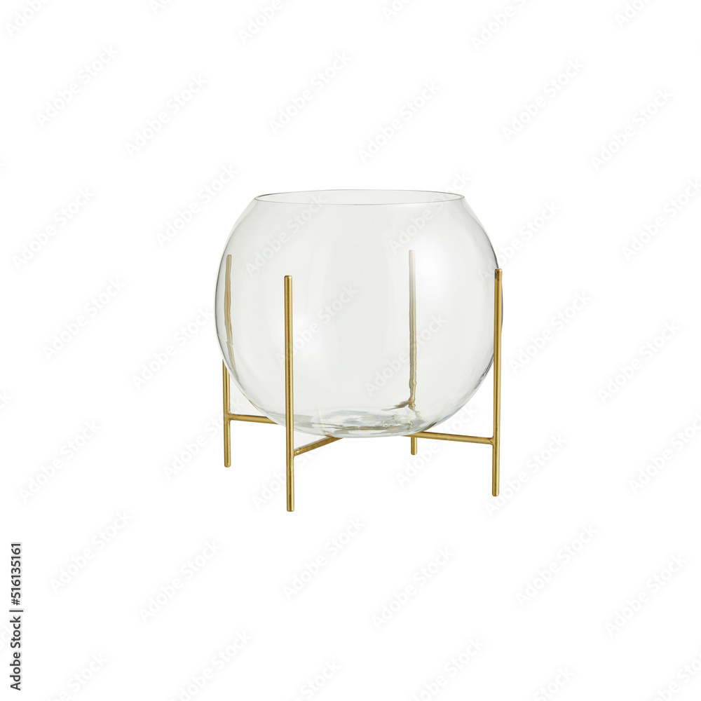 clear glass jar empty isolated on white background with clipping path