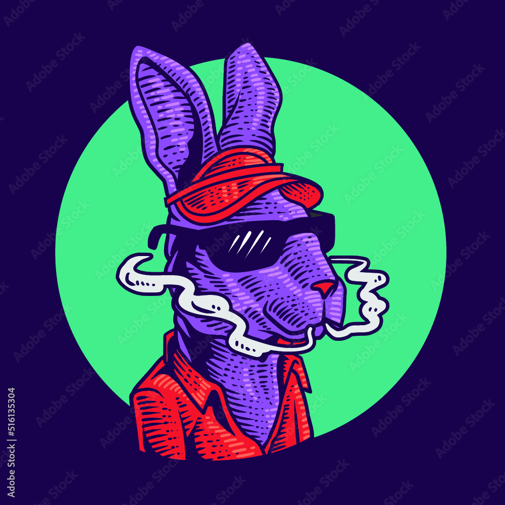 Cool rabbit vape Premium vector Cool rabbit vape Premium vector