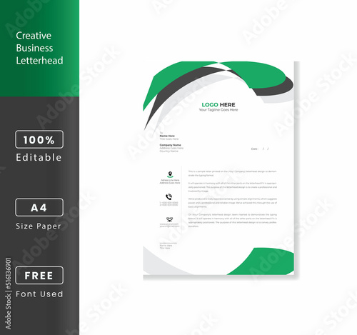Elegant Business Letterhead Design Template
