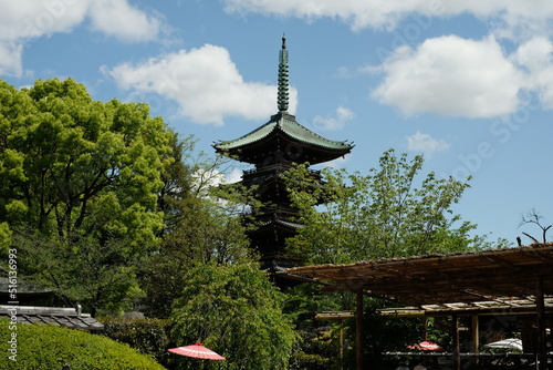 Fotografie Pagoda Surviving Anti-Buddhist Persecution - Ueno Toshogu Shrine