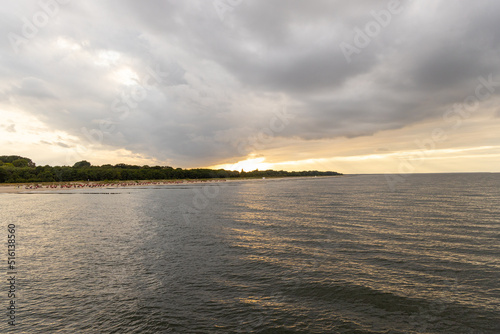 The view from the new pier in Koserow towards Zempin Zinnowitz