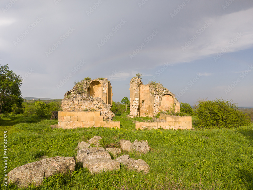 Medieval church ruins in Georgia vacation travel