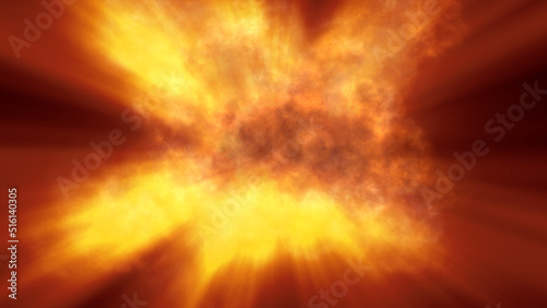 fire flame explosion in space