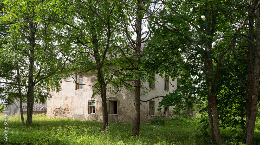 ruins of manor in saaremaa, estonia ruins of manor in saaremaa, estonia