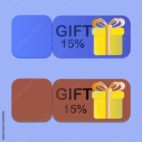 loyalty program discount vouchers for grocery stores, supermarkets with percent, e-commerce shopping program, 3d card