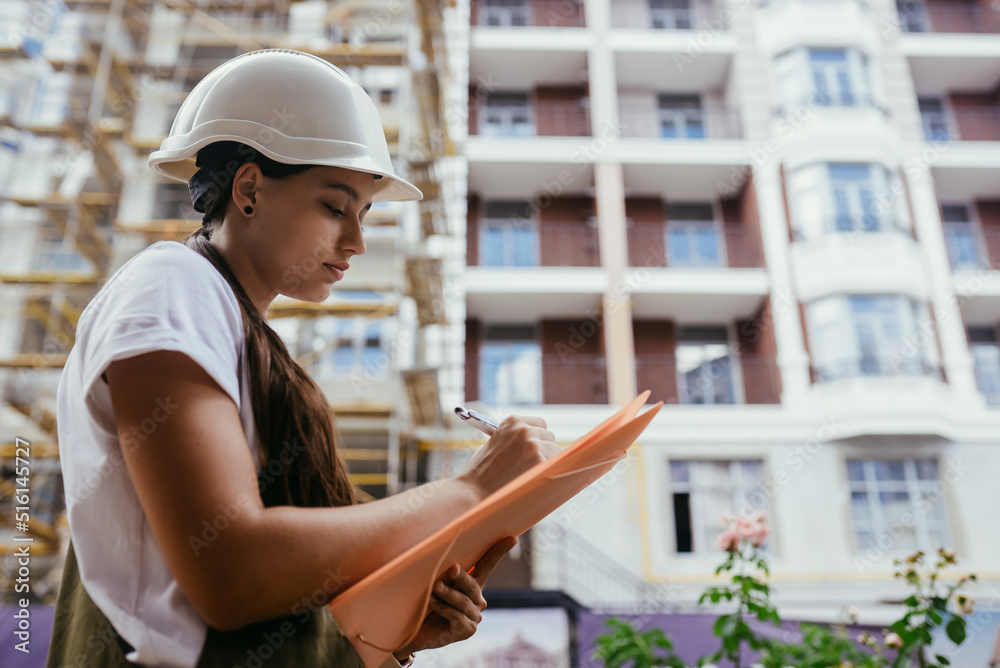 Woman construction engineer. Woman construction Engineer concept Woman construction engineer. Woman construction Engineer concept
