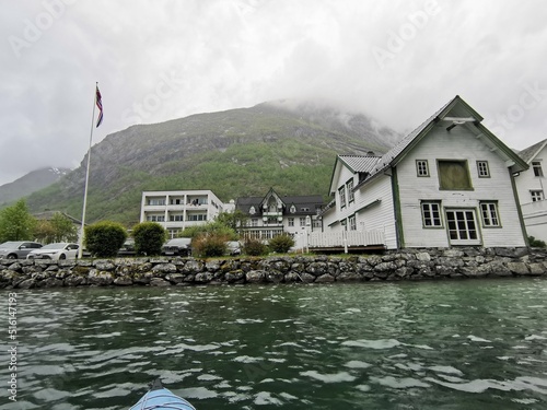 houses in hjelle, hotel, near stryn photo