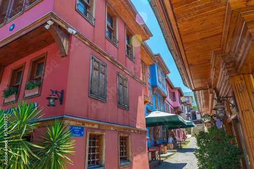 Old colorful houses in Turkey