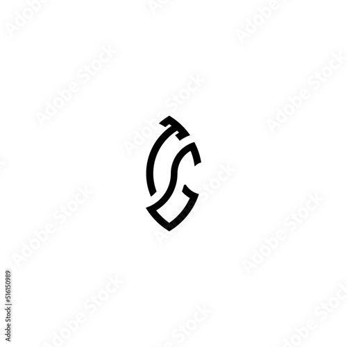 TG leaf shape line initial concept with high quality logo design