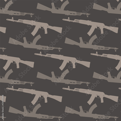 Russian gun Kalashnikov pattern tactical design.
