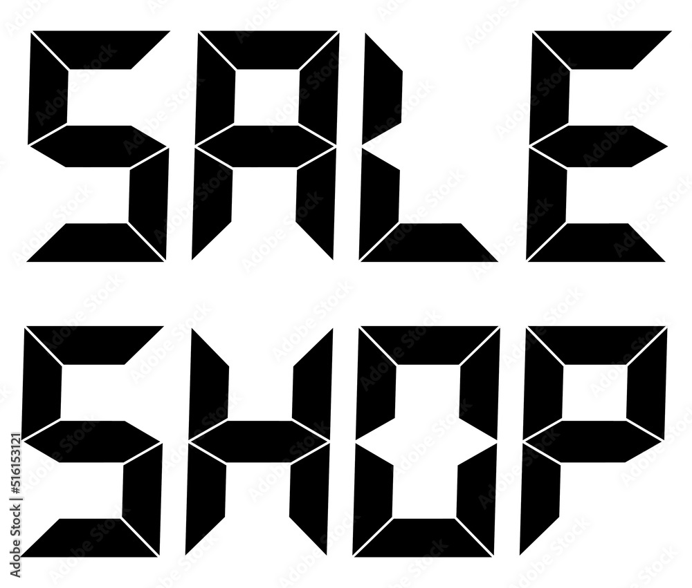 Sale and shop sign