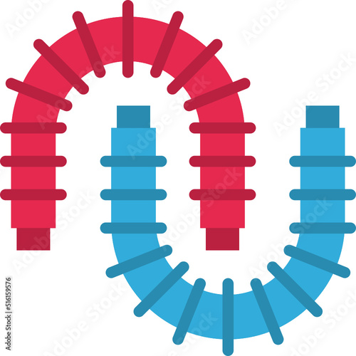 pop tubes flat icon
