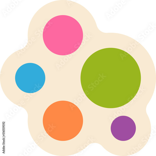 simple dimple flat icon