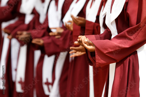 Ethiopian choir singing gospels photo