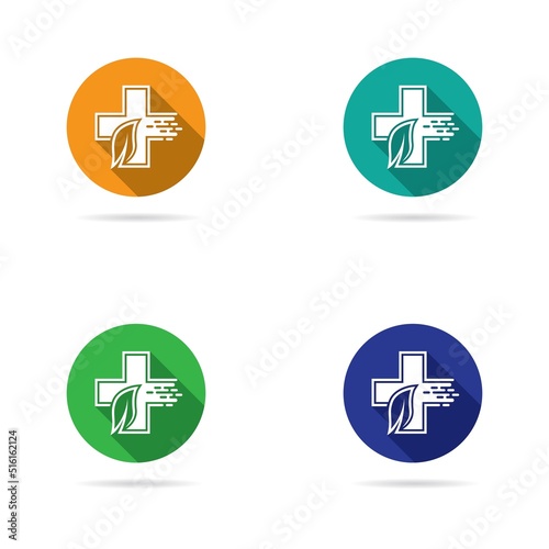 Medical logo vector icon set