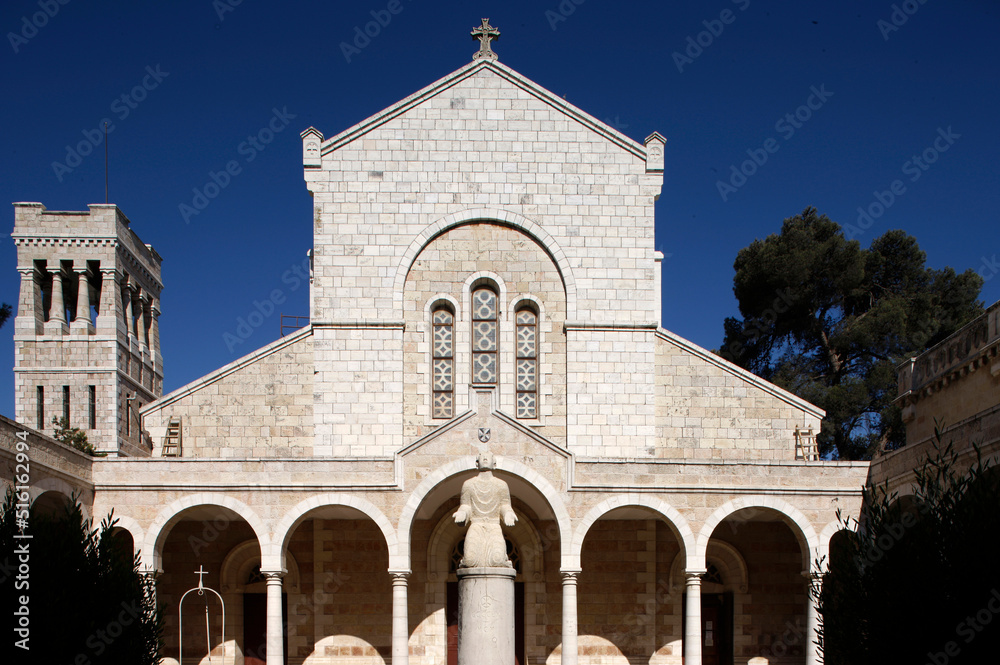 French biblical and archeological school in Jerusalem..Saint-Etienne church