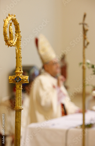 Картината върху платно Holy mass in Palestine celebrated by the latin patriarch