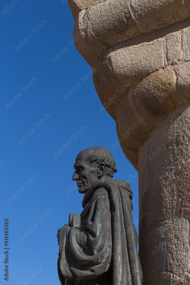 San Pedro de Alcantara statue, Caceres, Spain