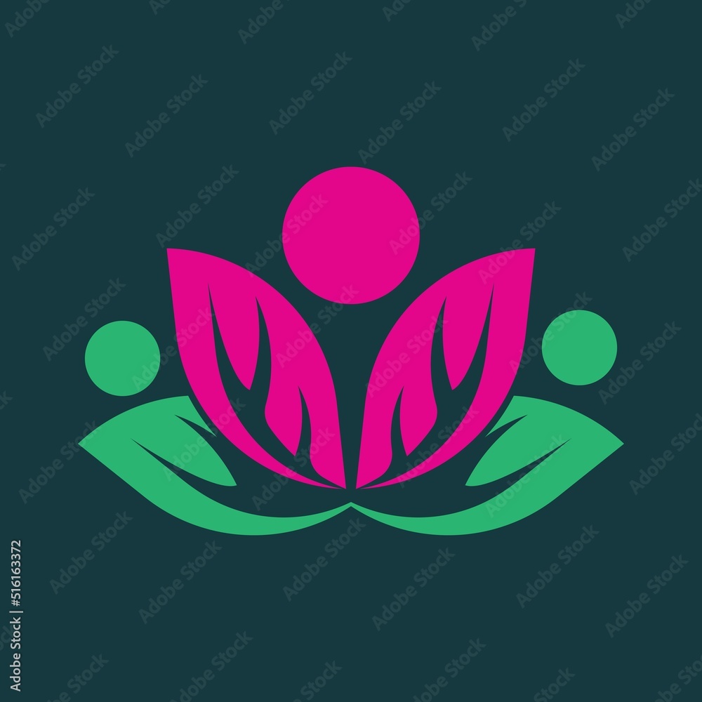 Flower logo vector icon Flower logo vector icon
