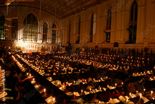 Christmas celebration in Calcutta cathedral photo
