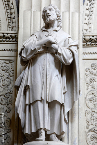 Chiesa di San Matteo, Lecce, Apulia.Statue of Saint Thomas photo