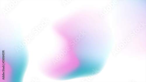 Blue pink minimal liquid waves with smooth gradient background