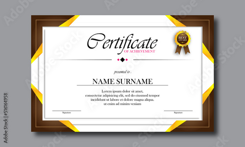 certificate employee template design