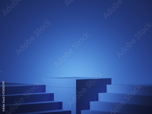 Background 3d render scene with podium  minimal product display mock up scene and geometric shape object. 3d render