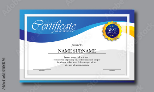 certificate employee template design