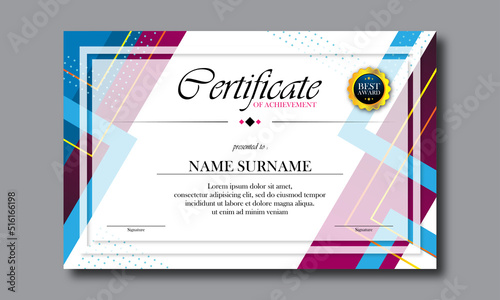 certificate employee template design